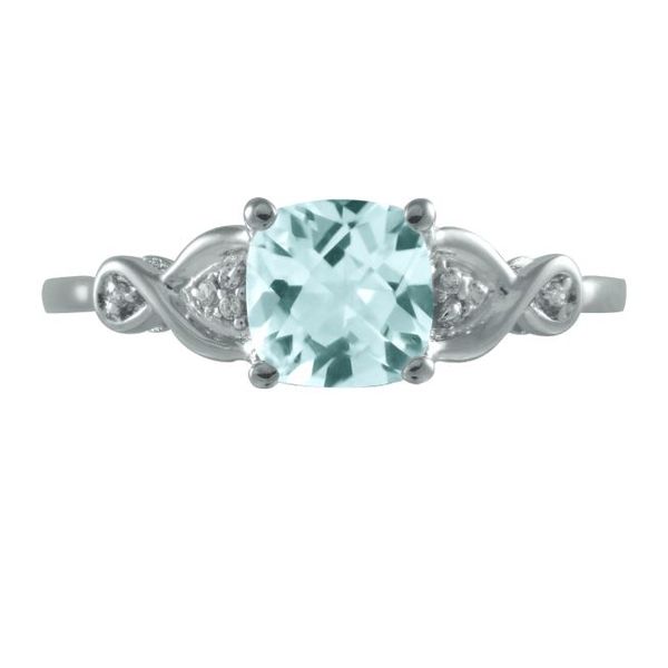 Diamond Accented Aquamarine Ring Holtan's Jewelry Winona, MN