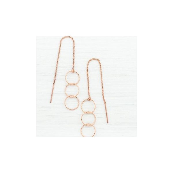 Rose Gold Threader Earrings Holtan's Jewelry Winona, MN