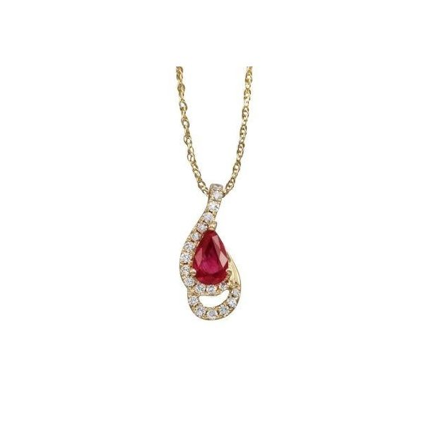 Ruby and Diamond Pendant Holtan's Jewelry Winona, MN
