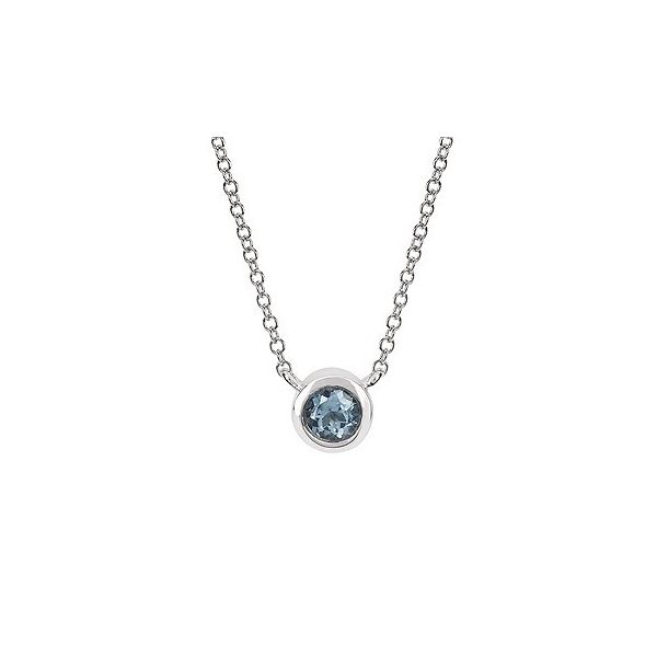 Sterling Silver Aquamarine Pendant Holtan's Jewelry Winona, MN
