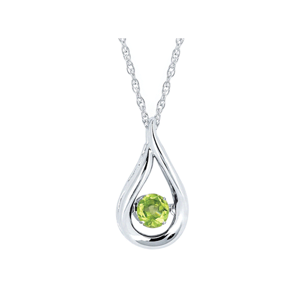 Silver Dancing Peridot Gemstone Pendant Holtan's Jewelry Winona, MN