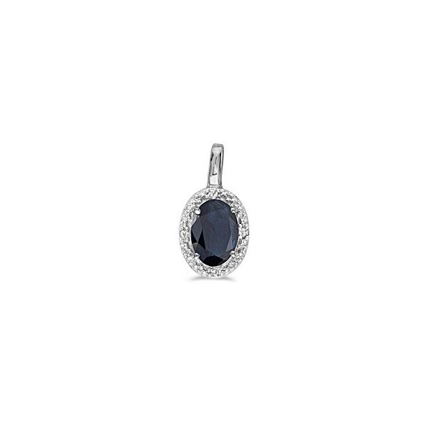 Sapphire and Diamond Pendant Holtan's Jewelry Winona, MN