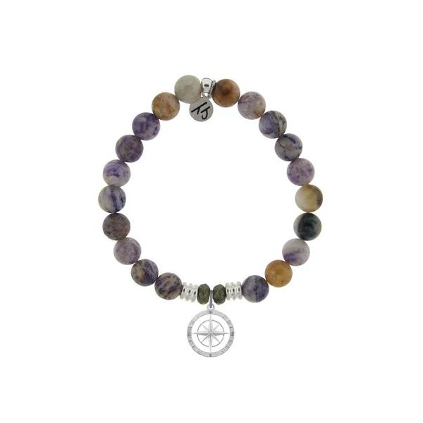 Sage Amethyst Agate "Compass Rose" Bracelet Holtan's Jewelry Winona, MN