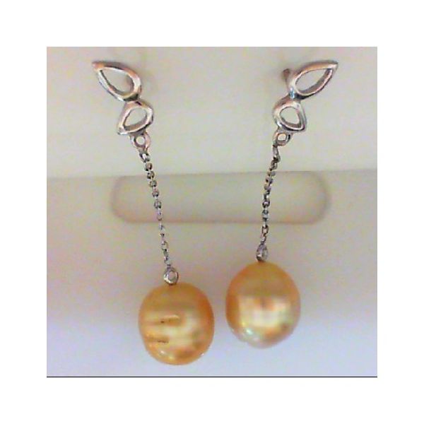 Natural Golden Pearl Earrings Holtan's Jewelry Winona, MN