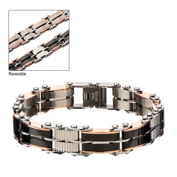 Rose Gold Plated Reversible Bracelet Holtan's Jewelry Winona, MN