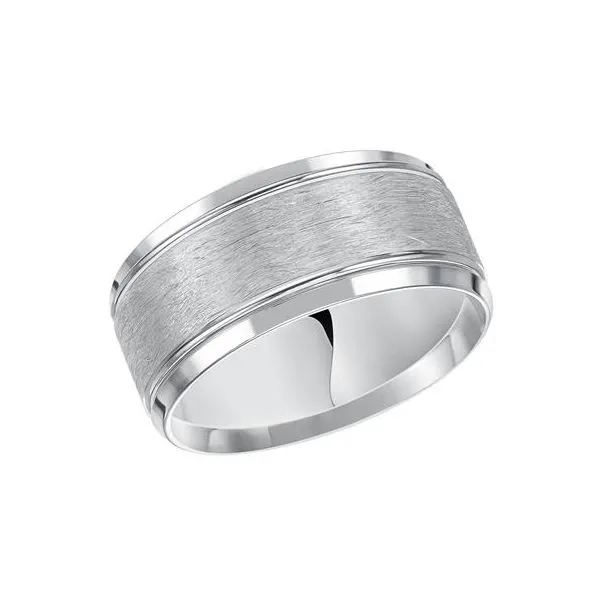 10mm Wedding Band with Wire Finish Holtan's Jewelry Winona, MN