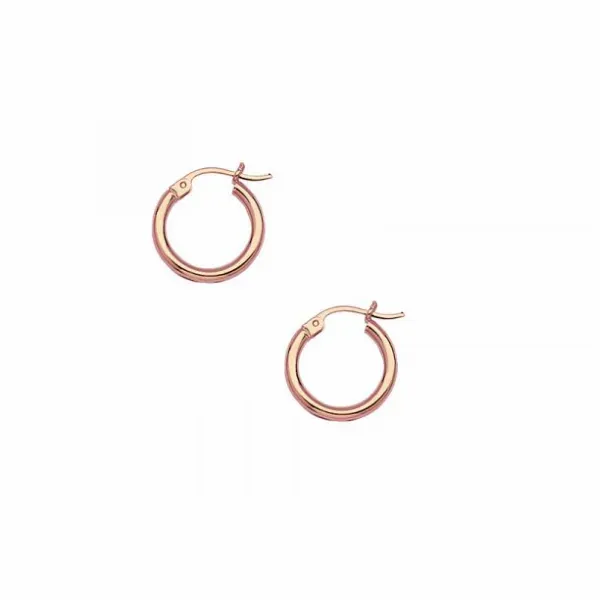 15mm Rose Gold Hoops Holtan's Jewelry Winona, MN