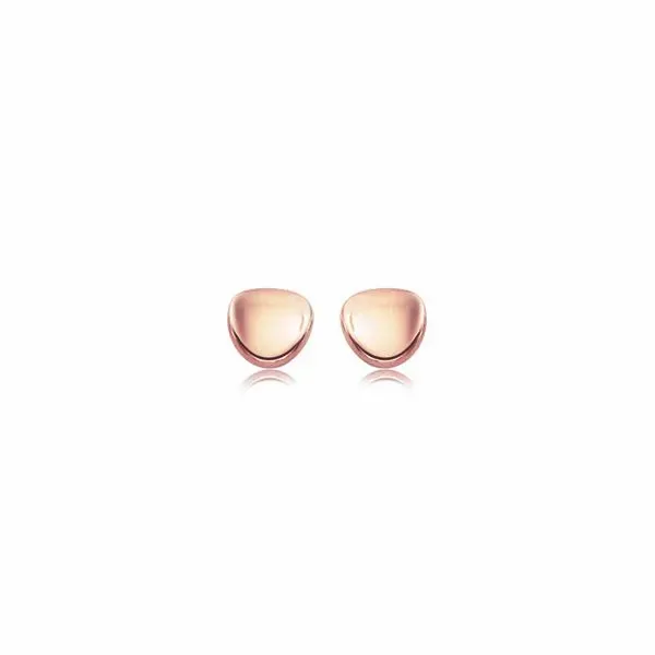 Rose Gold Dapped Disc Studs Holtan's Jewelry Winona, MN