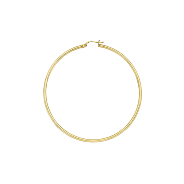 40mm Yellow Gold Hoops  Holtan's Jewelry Winona, MN
