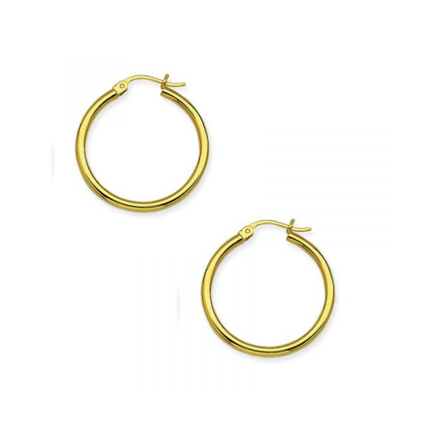 Yellow Gold Hoop [2X20mm] Holtan's Jewelry Winona, MN