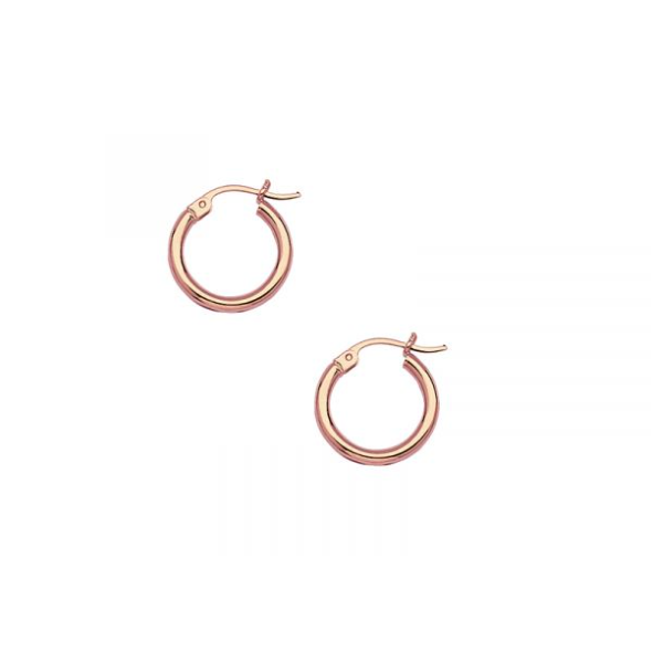 Rose Gold Hoops [2x15mm] Holtan's Jewelry Winona, MN