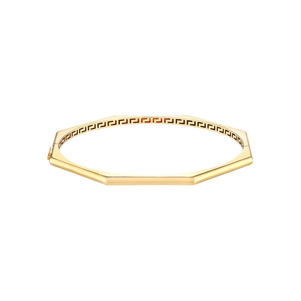 Gold Geometric Octagon Bangle Bracelet Holtan's Jewelry Winona, MN