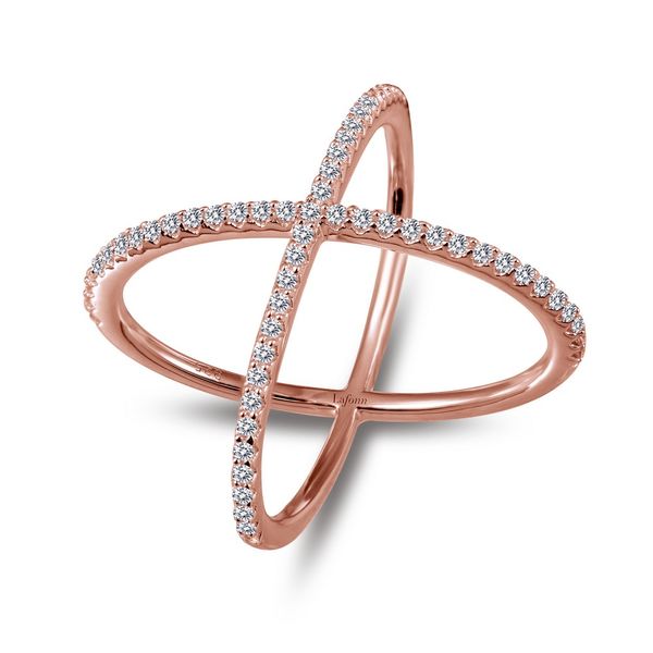 Rose Gold Crossover X Ring Holtan's Jewelry Winona, MN