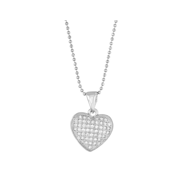 Sterling Silver Woven Heart Pendant Holtan's Jewelry Winona, MN