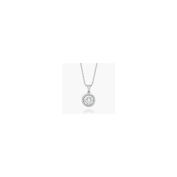 Sterling Silver Circle Halo Pendant Holtan's Jewelry Winona, MN