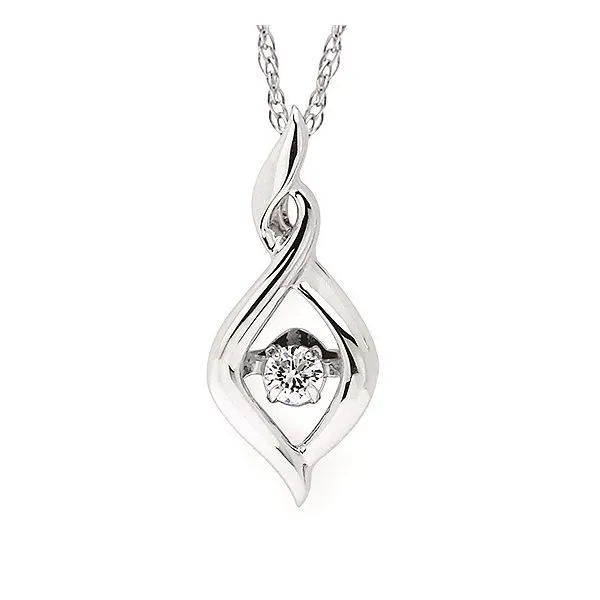 Shimmering Diamonds® Twisted Tear Drop Pendant Holtan's Jewelry Winona, MN