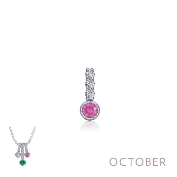 October - Tourmaline Stelring Silver Love Pendant Holtan's Jewelry Winona, MN