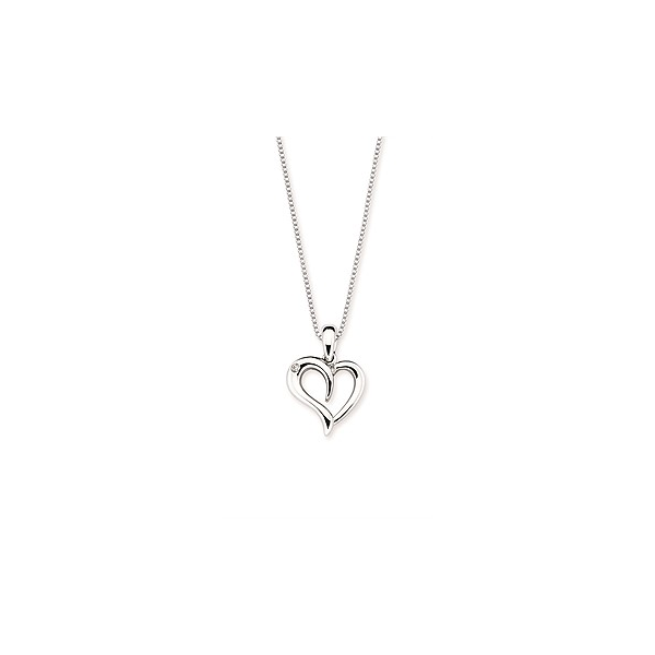 Silver Diva Diamonds Heart Pendant Holtan's Jewelry Winona, MN