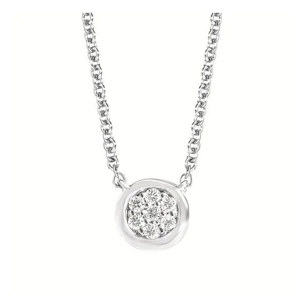 Sterling Silver and Diamond Circle Pendant Holtan's Jewelry Winona, MN