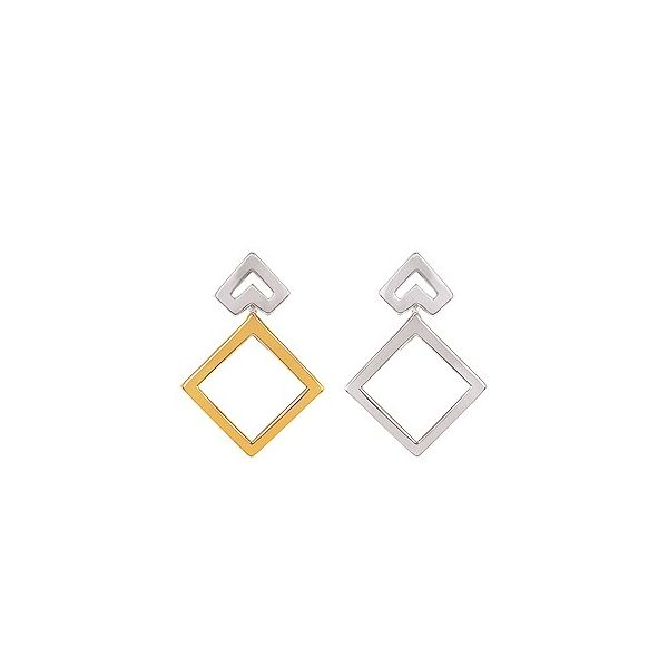 Sterling Silver and 14kt Yellow Gold Earrings Holtan's Jewelry Winona, MN
