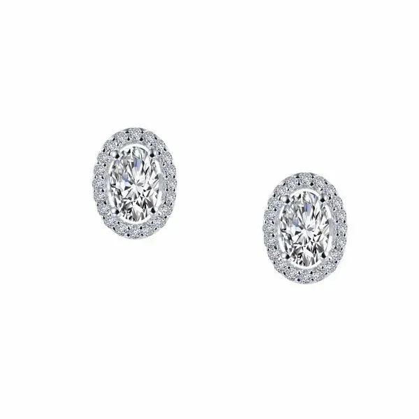 Lafonn Oval Halo Stud Earrings Holtan's Jewelry Winona, MN