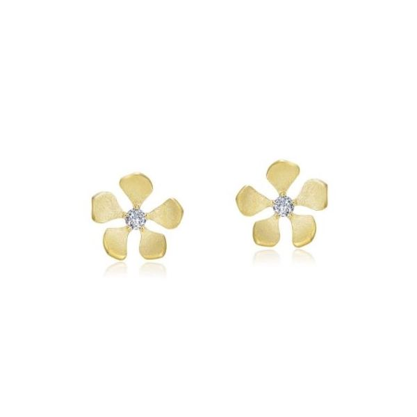 Gold-Plated Flower Stud Earrings Holtan's Jewelry Winona, MN