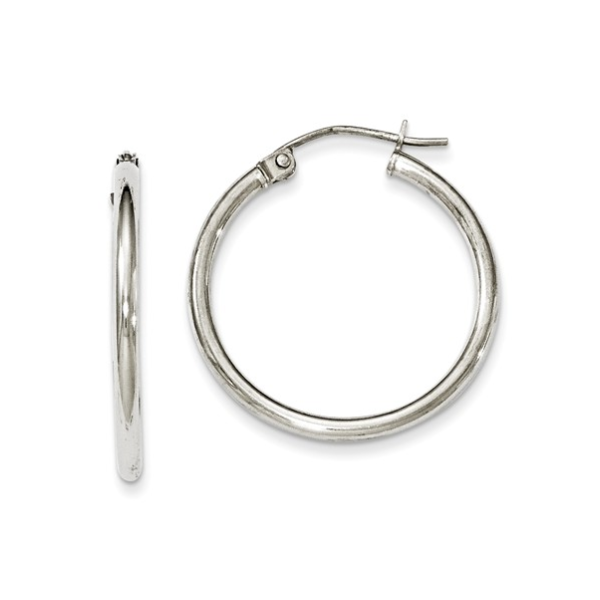 Sterling Silver Round Hoop Earrings (2mm) Holtan's Jewelry Winona, MN