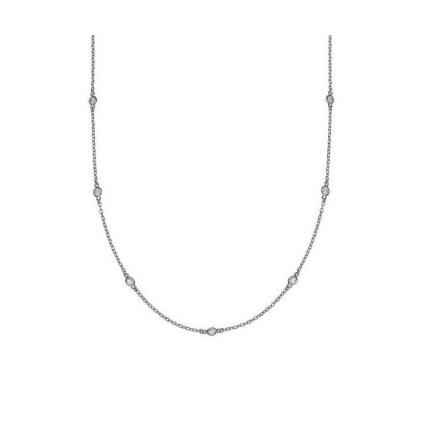 Long & Lovely CZ Station Necklace Holtan's Jewelry Winona, MN