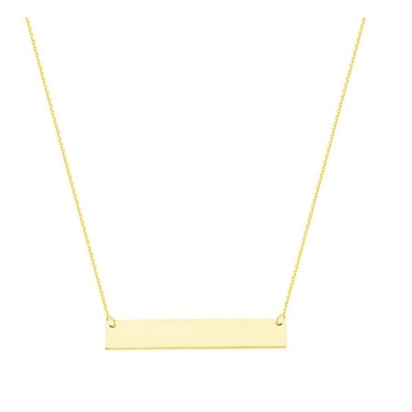 Gold Plated Petite Bar Necklace Holtan's Jewelry Winona, MN