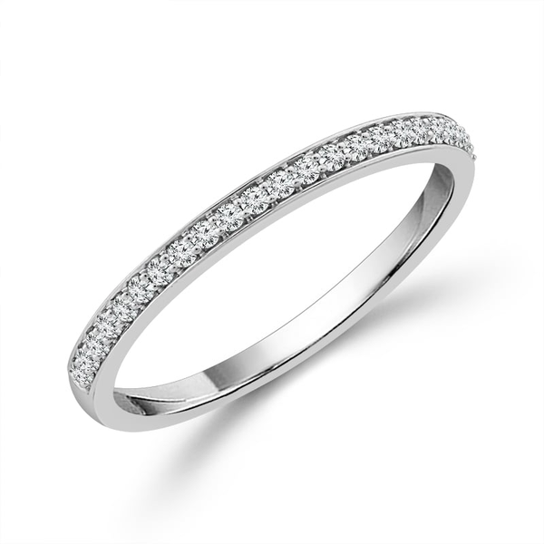 14k WG Shared Prong Diamond Band 28fc House of Silva Wooster, OH