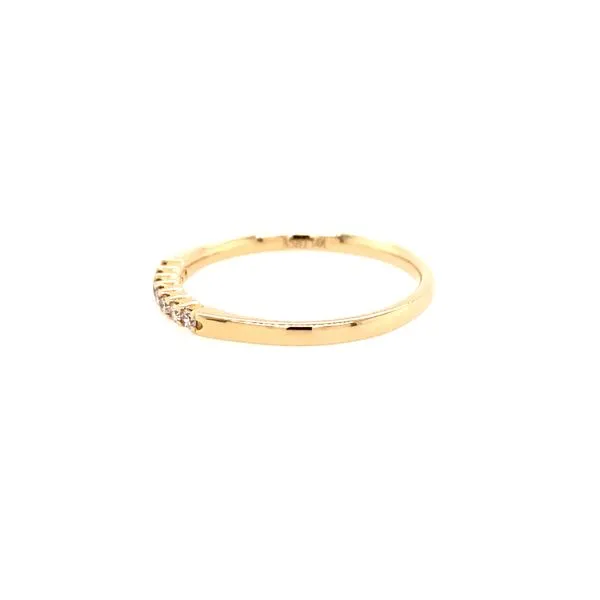 Stone Round Cut Diamond Wedding Band Image 2 House of Silva Wooster, OH