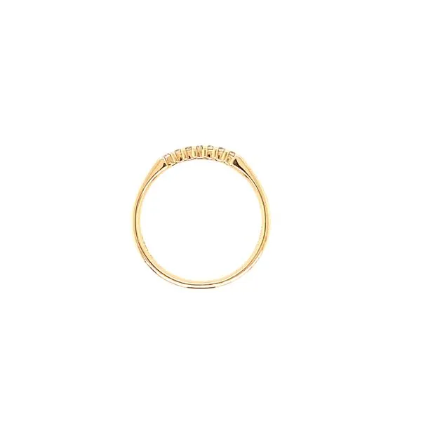 Stone Round Cut Diamond Wedding Band Image 3 House of Silva Wooster, OH