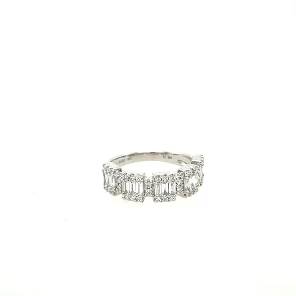 Baguette and Round Cut Diamond Fusion Ring Image 2 House of Silva Wooster, OH