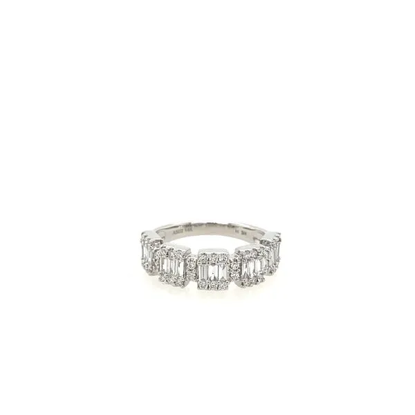 Baguette and Round Cut Diamond Fusion Ring House of Silva Wooster, OH