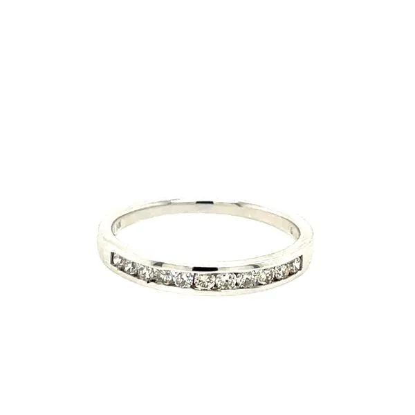 stone channel set diamond wedding band House of Silva Wooster, OH