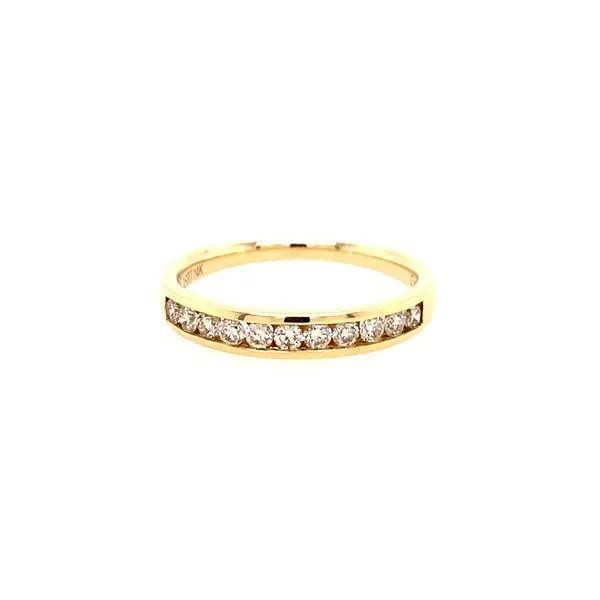 Channel Set 11 Stone Round Cut Diamond Wedding Band House of Silva Wooster, OH