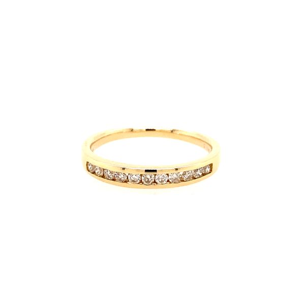 stone channel set diamond wedding band House of Silva Wooster, OH