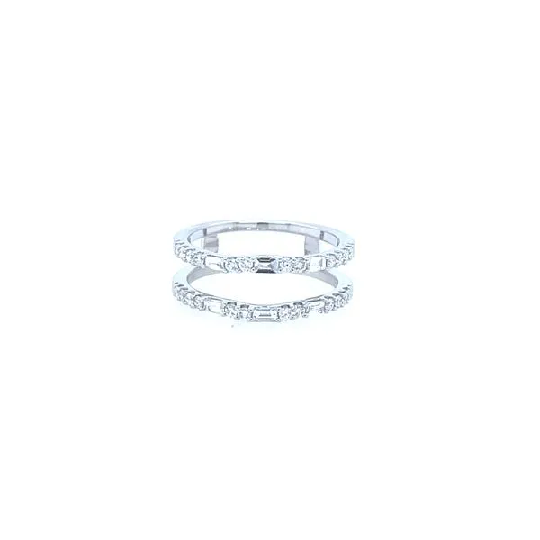Baguette and Round Cut Diamond Insert Ring House of Silva Wooster, OH