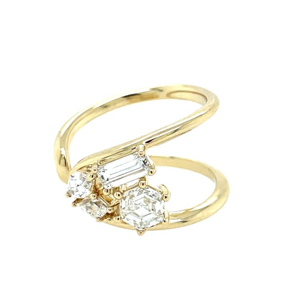 14ky Gold 1.60ct TW Lab Grown Diamond Free Form Wrap Ring Image 2 House of Silva Wooster, OH