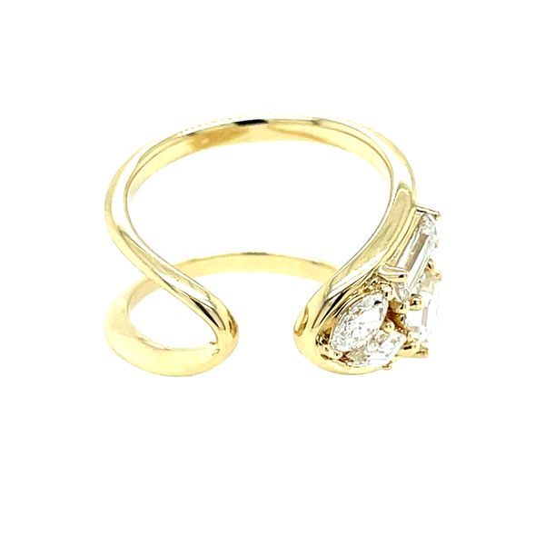14ky Gold 1.60ct TW Lab Grown Diamond Free Form Wrap Ring House of Silva Wooster, OH