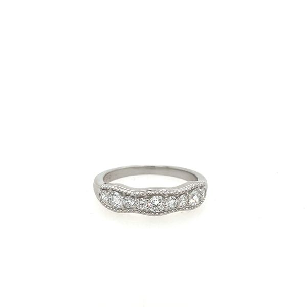 Sterling Silver 0.75ct TW Lab Grown Diamond Scalloped Ring, 9fc House of Silva Wooster, OH
