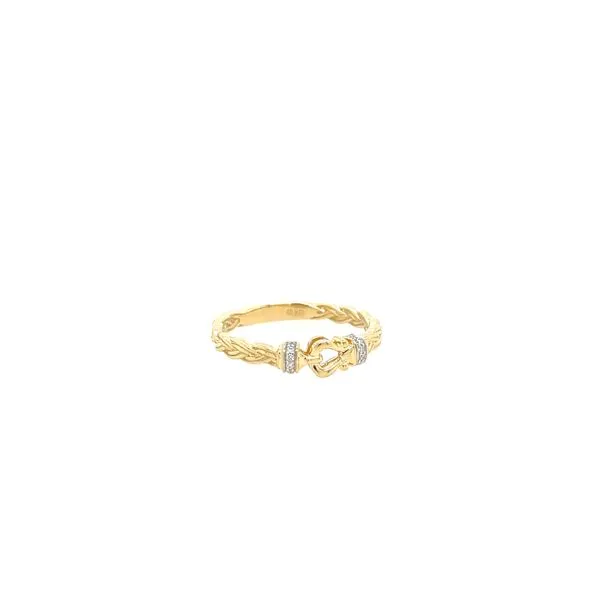 Diamond Buckle Ring Image 2 House of Silva Wooster, OH