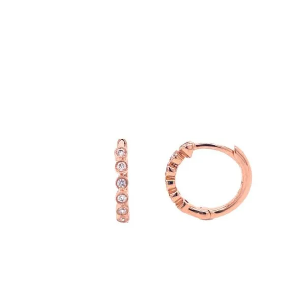 Diamond Huggie Earrings House of Silva Wooster, OH