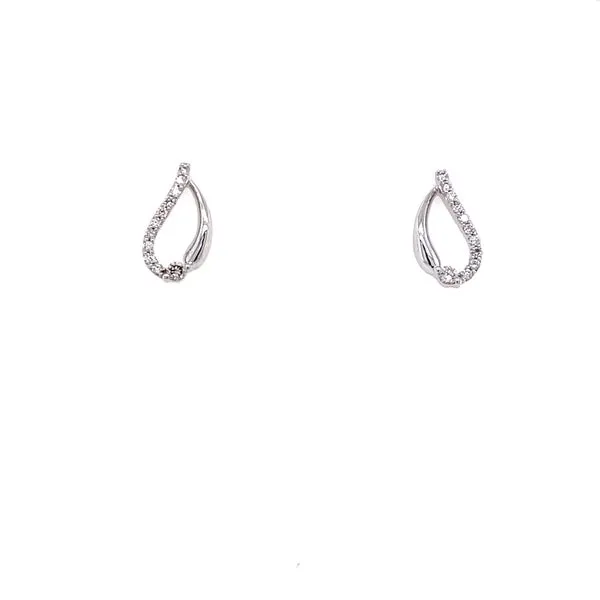 Diamond Teardrop Earrings House of Silva Wooster, OH
