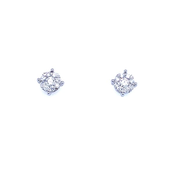 Cluster Diamond Stud Earrings 3/4ctw House of Silva Wooster, OH