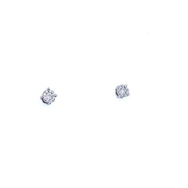 Cluster Diamond Stud Earrings 1/6ctw Image 2 House of Silva Wooster, OH