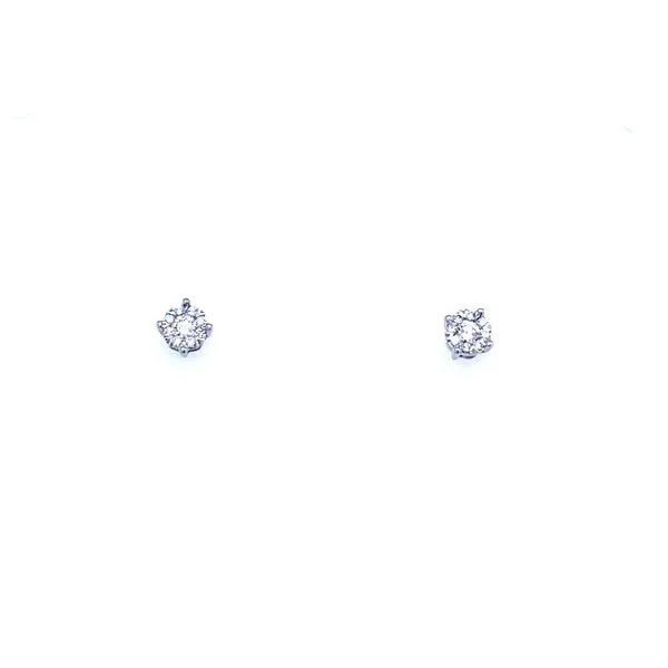 Cluster Diamond Stud Earrings 1/6ctw House of Silva Wooster, OH