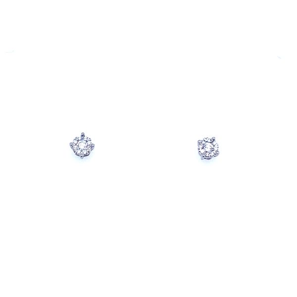 Cluster Diamond Stud Earrings 1/6ctw House of Silva Wooster, OH