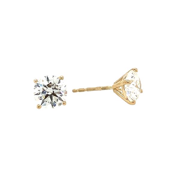 Lab Grown Diamond Stud Earrings Image 2 House of Silva Wooster, OH