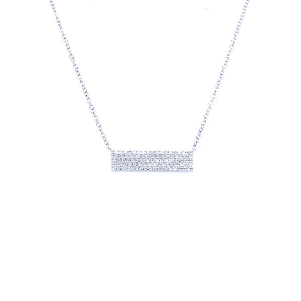 Diamond Pave` Bar Necklace House of Silva Wooster, OH